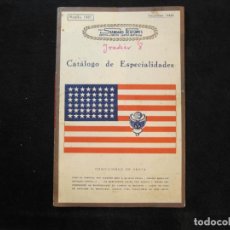 Catálogos publicitarios: PERFUMERIA-THE STANDARD PERFUMES-CATALOGO DE ESPECIALIDADES-MARZO 1931-PUBLICIDAD-VER FOTOS-(K-2037). Lote 246548150