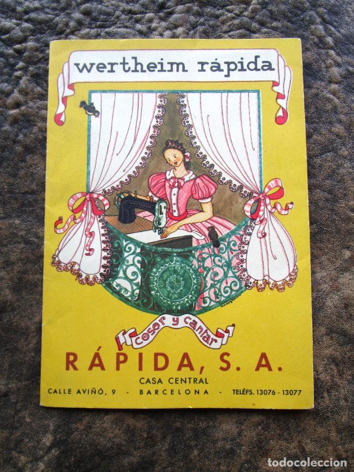 Werbekataloge: antiguo catalogo publicidad maquina de coser wertheim rapida desplegable