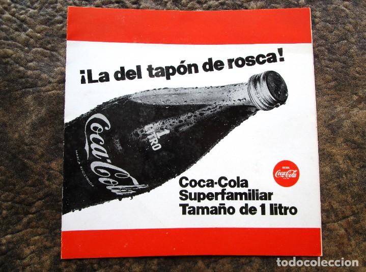 Cat&aacute;logos publicit&aacute;rios: antiguo catalogo pubicidad promocion primer tapon rosa cocacola coca cola