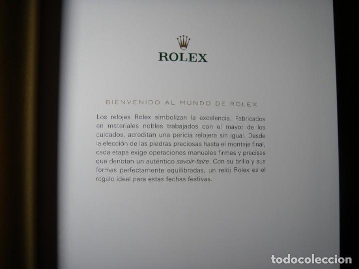 Cat&aacute;logos publicitarios: CATALOGO RELOJES ROLEX TAPAS DURAS - Foto 3
