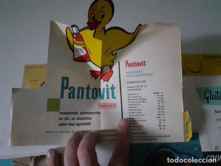 Advertising Catalogs: LOTE DE PUBLICIDAD FARMAC&Eacute;UTICA A&Ntilde;OS 50 Y 60 - PANTOVIT - PATO