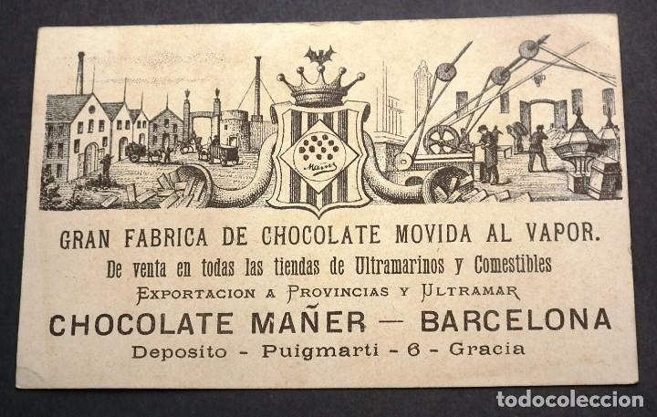 Werbekataloge: PUBLICIDAD CHOCOLATE MA&Ntilde;ER - GRAN F&Aacute;BRICA DE CHOCOLATE MOVIDA AL VAPOR - BARCELONA