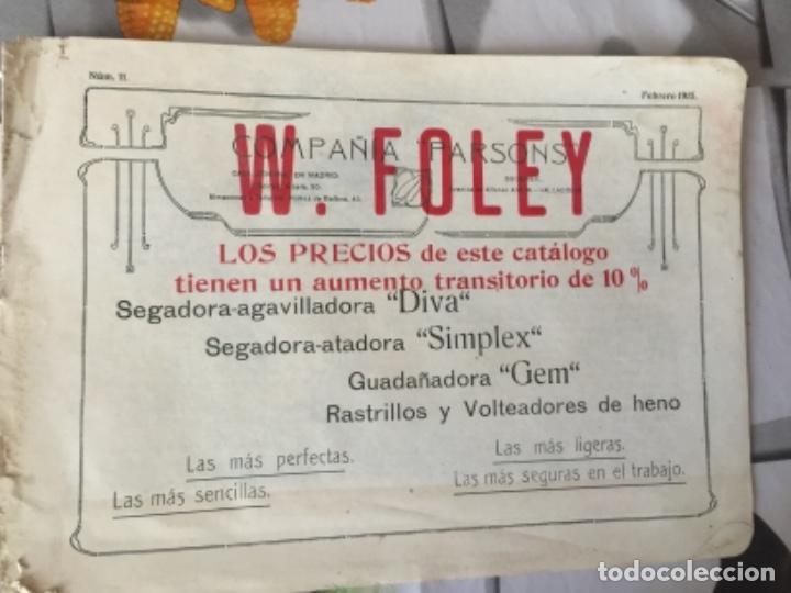 Cat&aacute;logos publicitarios: CATALOGO PUBLICITARIO W. FOLEY , 1915 , SEGADORAS , USA