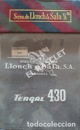 Cat&aacute;logos publicitarios: ANTIGUO MUESTRARIO DE TELA - SUCESORES DE LLOCH & SALA S.A - TERGAL 430 - SABADELL - BARCELONA -