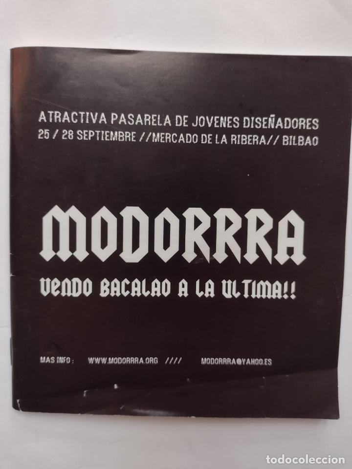 Cat&aacute;logos publicitarios: CATALOGO MODORRRA - PASARELA JOVENES DISE&Ntilde;ADORES - MERCADO DE LA RIBERA - BILBAO 2003