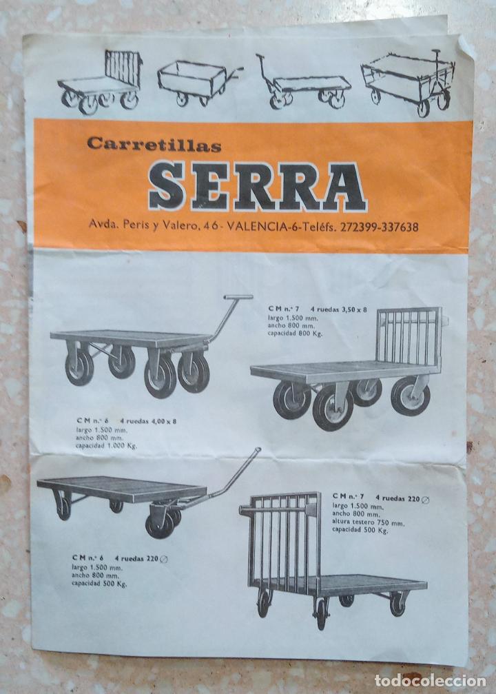 Advertising Catalogs: D&Iacute;PTICO PUBLICITARIO CARRETILLAS SERRA. A&Ntilde;OS 70