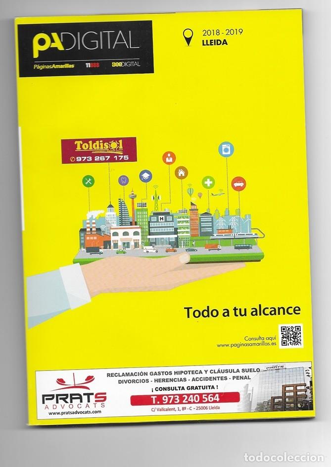 Catalogues publicitaires: LIST&Iacute;N, GU&Iacute;A TELEF&Oacute;NICA. P&Aacute;GINAS AMARILLAS - LLEIDA CAPITAL Y PROVINCIA, 2018 - 2019