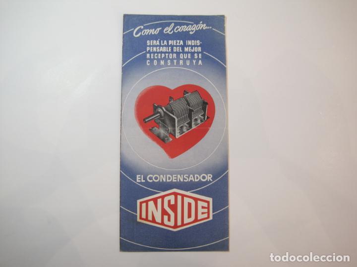 Cat&aacute;logos publicit&aacute;rios: EL CONDENSADOR INSIDE-CATALOGO PUBLICIDAD ANTIGUA-VER FOTOS-(K-2238)