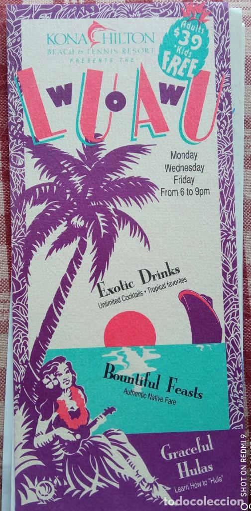 Werbekataloge: Folleto Kona Hilton - Hawaii
