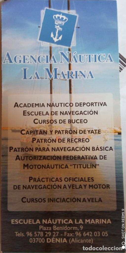 Werbekataloge: Folleto Agencia Na&uacute;tica La Marina - Denia