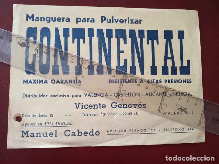 Catalogues publicitaires: PUBLICIDAD MANGERA PARA PULVERIZAR CONTINENTAL VICENTE GENOVES