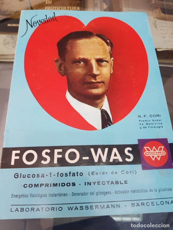 Werbekataloge: ANTIGUO FOLLETO FARMACEUTICO MEDICO FOSFO WAS WASSERMANN BARCELONA