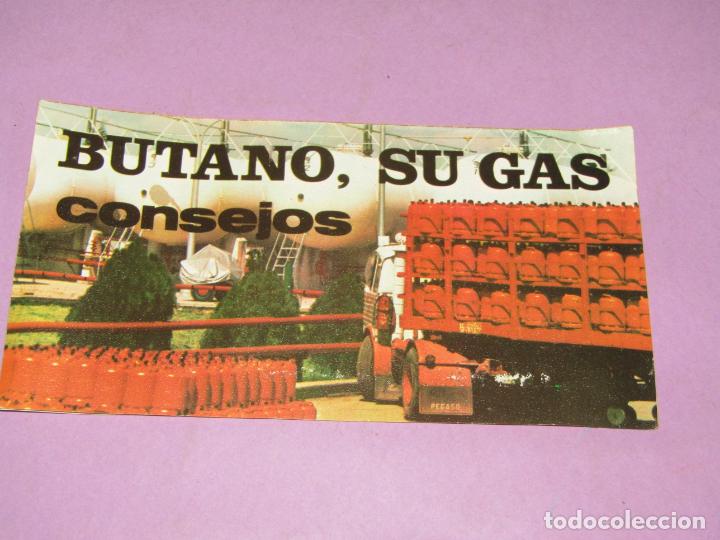 Cat&aacute;logos publicit&aacute;rios: Antiguo Folleto Desplegable Publicidad de Gas BUTANO del A&ntilde;o 1971