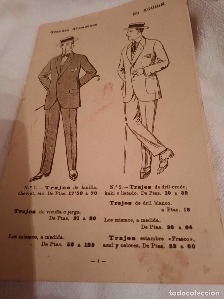 Werbekataloge: Catalogo ropa ĢRANDES ALMACENOS EL AGUILA, de Barcelona.