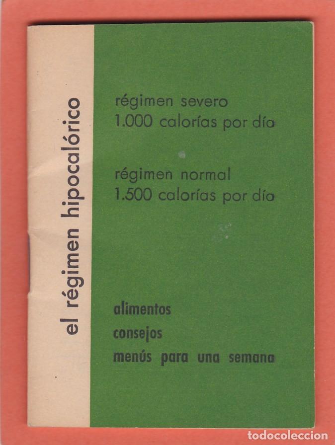 Cat&aacute;logos publicitarios: LIBRITO EL REGIMEN HIPOCALORICO - PUBLICIDAD TEGISEC. ROUSSEL-AMOR GIL, S.A. LABORATORIOS (1970)