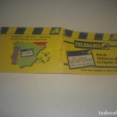 Catálogos publicitarios: RED DE TELEBANCOS 4B EN ESPAÑA 1988. LIBRITO DE LA RED DE CAJEROS AUTOMATICOS. Lote 263690205