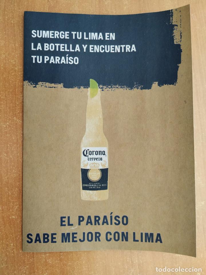 Cat&aacute;logos publicitarios: Publicidad de CERVEZA CORONA - CORONITA. El paraiso con lima.