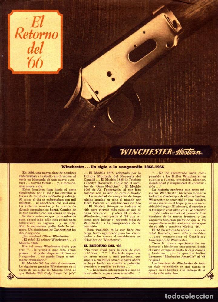 Cat&aacute;logos publicitarios: CATALOGO RIFLE WINCHESTER - Foto 1