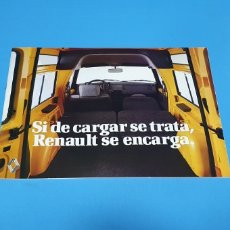 Catálogos publicitarios: CATÁLOGO RENAULT - SI D3 CARGAR SE TRATA, RENAULT SE ENCARGA. Lote 266508628