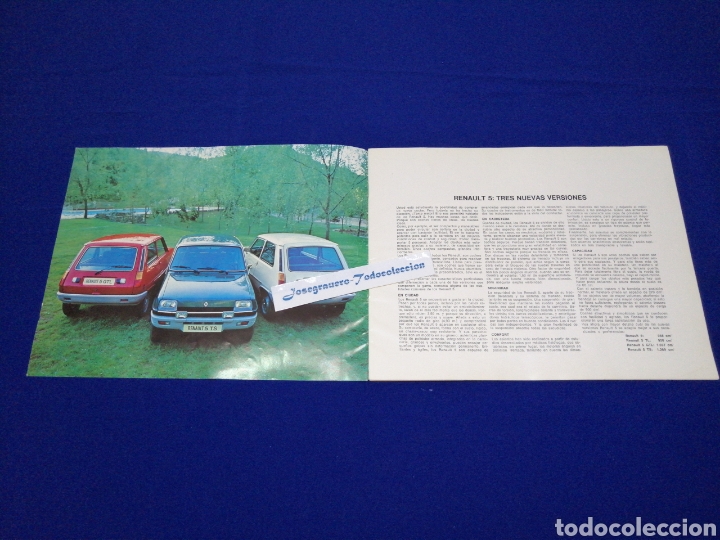 Cat&aacute;logos publicitarios: RENAULT 5 GTL CATALAGO - Foto 2