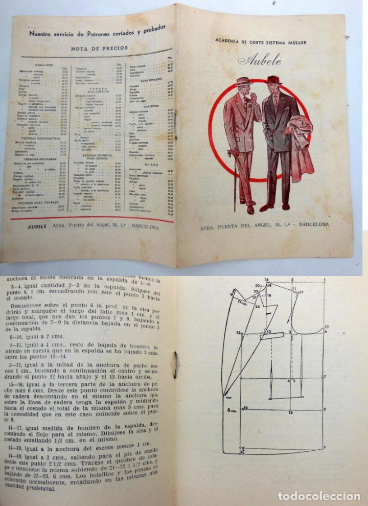 Cat&aacute;logos publicitarios: Folleto : ACADEMIA DE CORTE SISTEMA M&Uuml;LLER, AUBELE