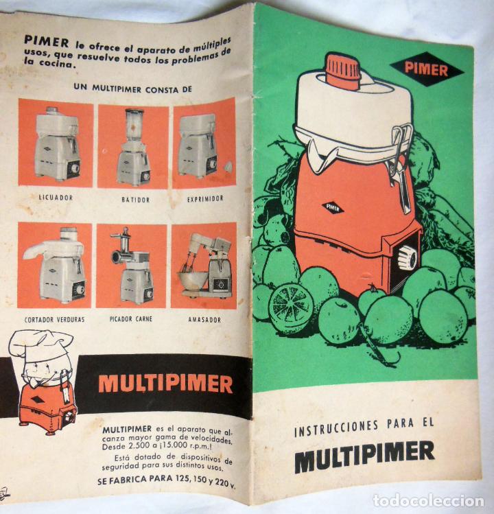 Cat&aacute;logos publicitarios: Folleto Publicidad : INSTRUCCIONES PARA EL MULTIPIMER