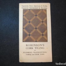 Catálogos publicitarios: CATALOGO PUBLICIDAD MOSAICOS-ROBINSON'S CORK TILING-VER FOTOS-(K-3412)