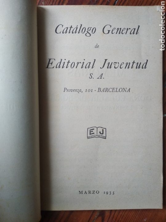 Cat&aacute;logos publicitarios: Catalogo general Editorial Juventud - Foto 2