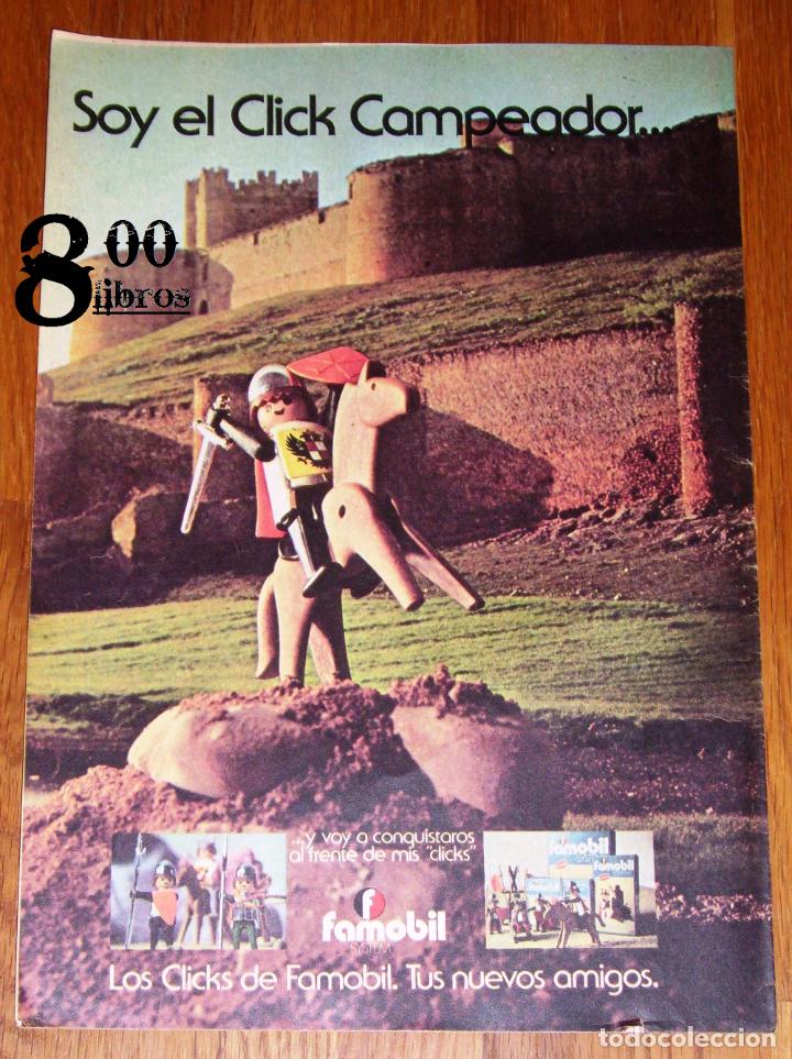 Cat&aacute;logos publicitarios: ANUNCIO - HOJA - PUBLICIDAD. FAMOBIL SYSTEM. El Click Campeador / Famosa. - 1976
