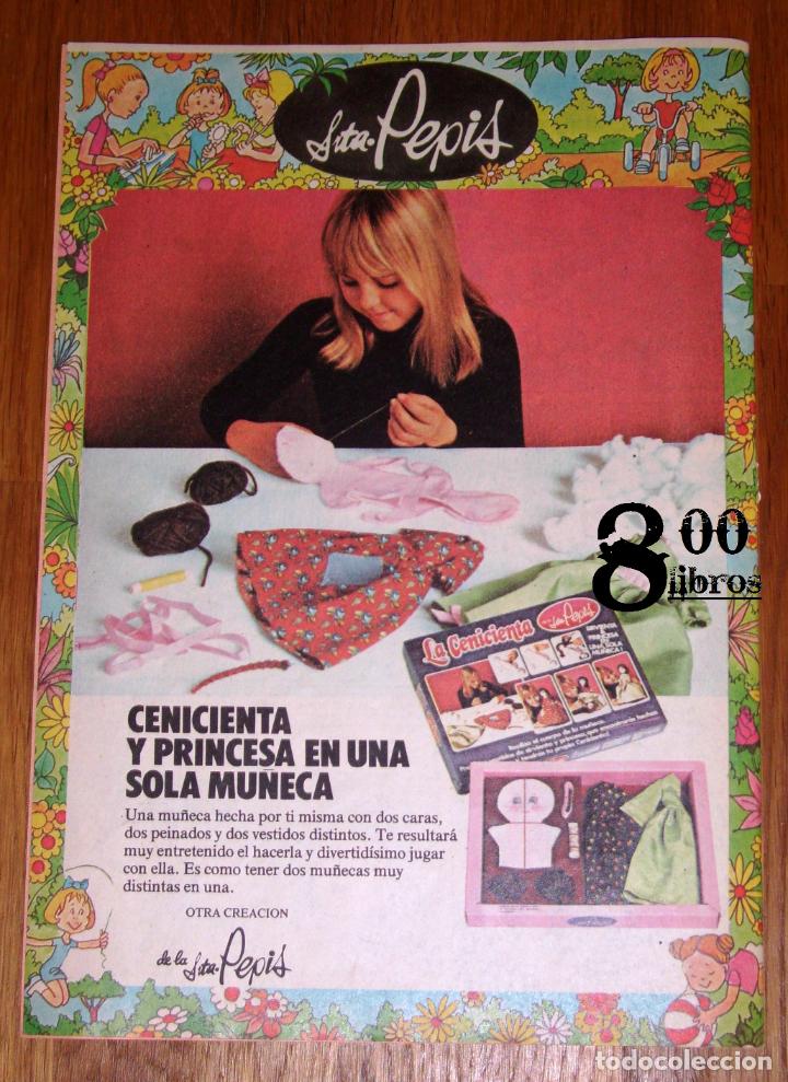 Cat&aacute;logos publicitarios: ANUNCIO - HOJA - PUBLICIDAD. LA CENICIENTA DE LA SRTA. PEPIS : Cenicienta y princesa... - 1977