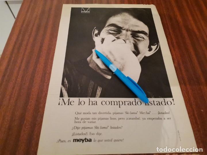 Cat&aacute;logos publicitarios: PIJAMAS SKI JAMA MEYBA ANUNCIO PUBLICIDAD REVISTA 1964