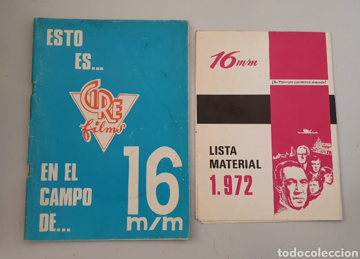 Werbekataloge: LOTE 2 CATALOGOS CIRE FILMS CINE 16MM A&Ntilde;OS 1969-70 y 1972