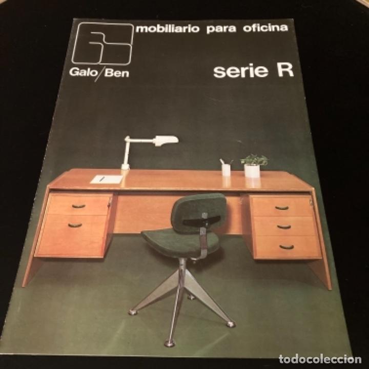 Advertising Catalogs: GALO - BEN. Catalogo mobiliario oficina. Serie R. Hoja publicitaria.