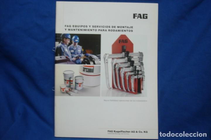 Cat&aacute;logos publicit&aacute;rios: CAT&Aacute;LOGO FAG - EQUIPOS Y SERVICIOS DE MONTAJE Y MANTENIMIENTO PARA RODAMIENTOS - A&Ntilde;O 2003
