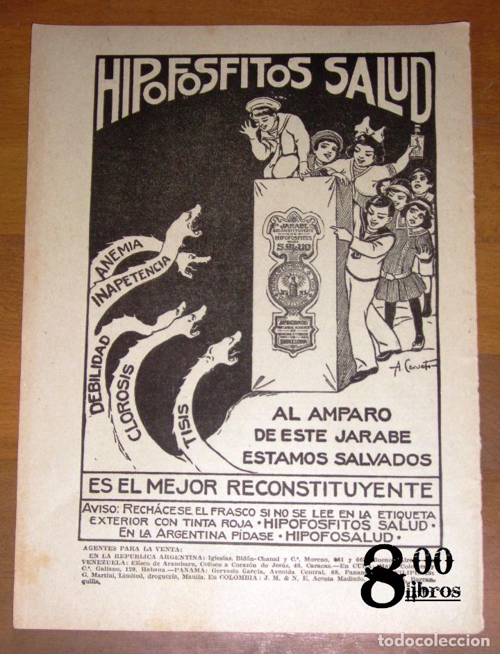 Cat&aacute;logos publicitarios: ANUNCIO - HOJA - PUBLICIDAD. HIPOFOSFITOS SALUD : Al amparo de este jarabe estamos salvados...- 1918