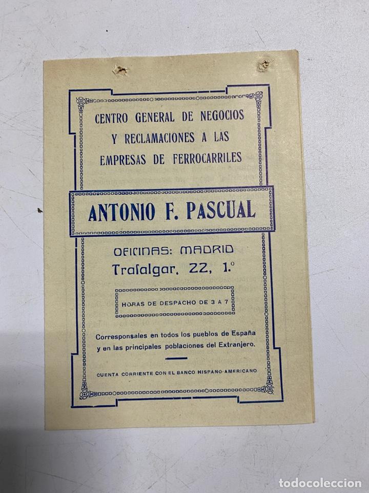 Cat&aacute;logos publicit&aacute;rios: PUBLICIDAD Y TARIFA DE PRECIOS DE LA EMPRESA DE RECLAMACIONES DE ANTONIO F. PASCUAL. VER FOTOS