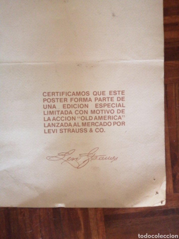 Cat&aacute;logos publicitarios: Lamina Levi strauss 1981 - Foto 3