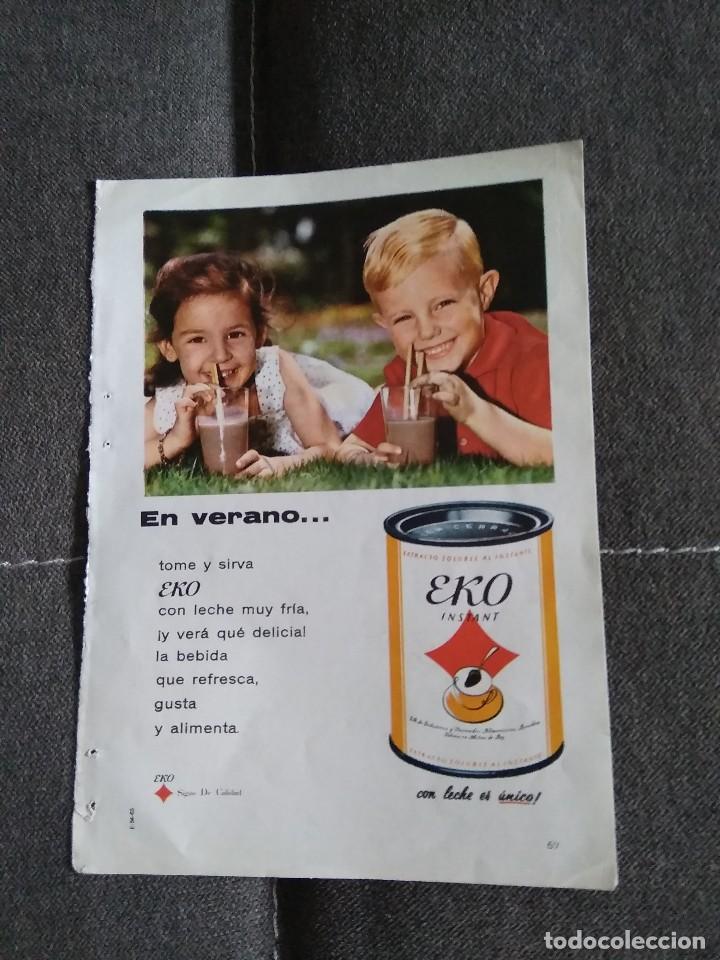 Cat&aacute;logos publicitarios: RECORTE EKO CON LECHE ES UNICO A&Ntilde;OS 60