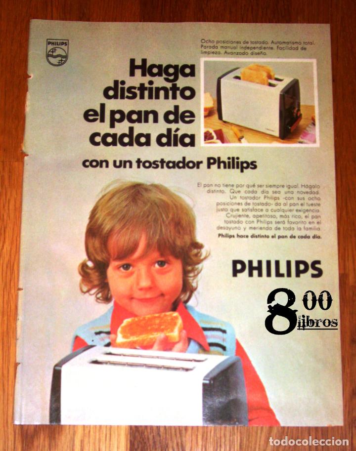 Werbekataloge: ANUNCIO - HOJA - PUBLICIDAD. TOSTADOR PHILIPS : Haga distinto el pan de cada d&iacute;a... - 1974
