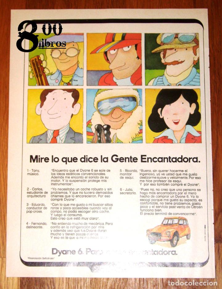 Cat&aacute;logos publicitarios: ANUNCIO - HOJA - PUBLICIDAD. CITRO&Euml;N DYANE 6 : Para gente encantadora ; Banco de Vizcaya. - 1974