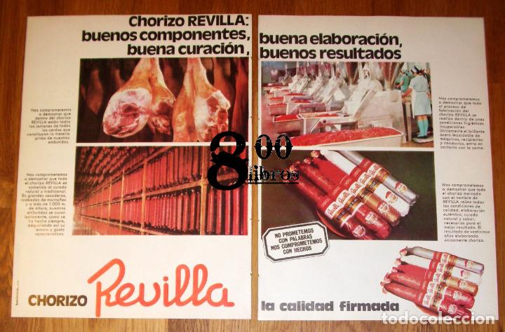 Werbekataloge: ANUNCIO - HOJA - PUBLICIDAD. CHORIZO REVILLA : La calidad firmada. 2 p&aacute;ginas