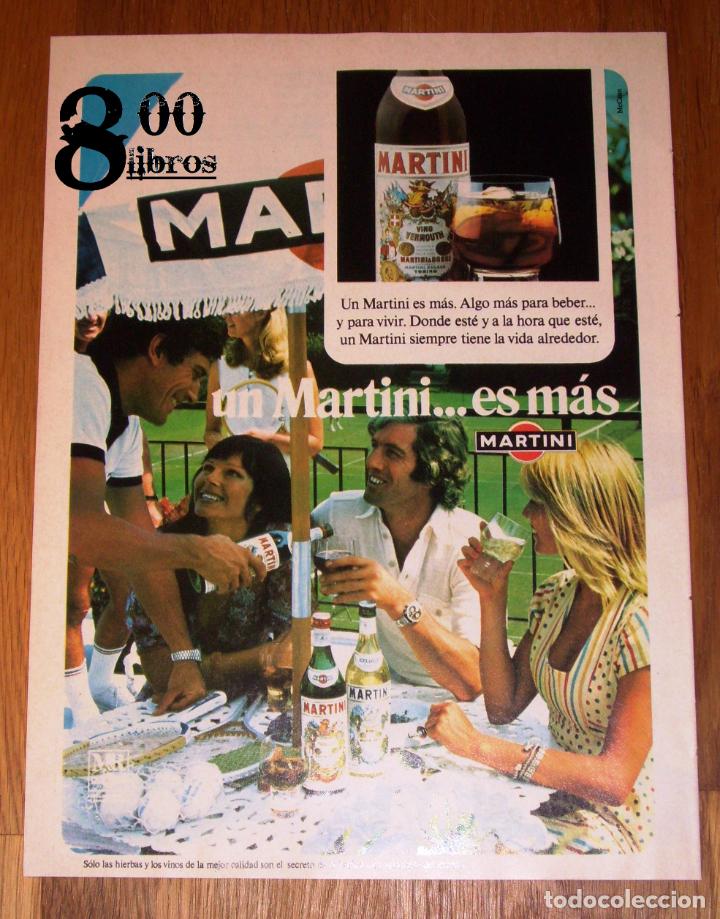 Werbekataloge: ANUNCIO - HOJA - PUBLICIDAD. UN MARTINI... ES M&Aacute;S. - 1974