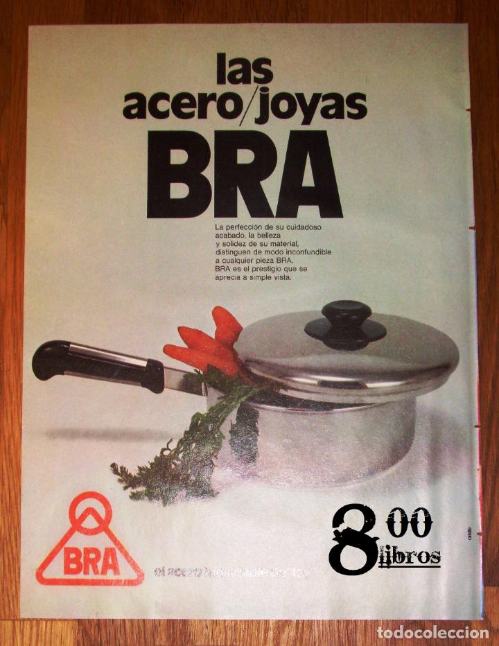 Werbekataloge: ANUNCIO - HOJA - PUBLICIDAD. Las acero/joyas BRA : El acero inoxidable de 'ley'. - 1974