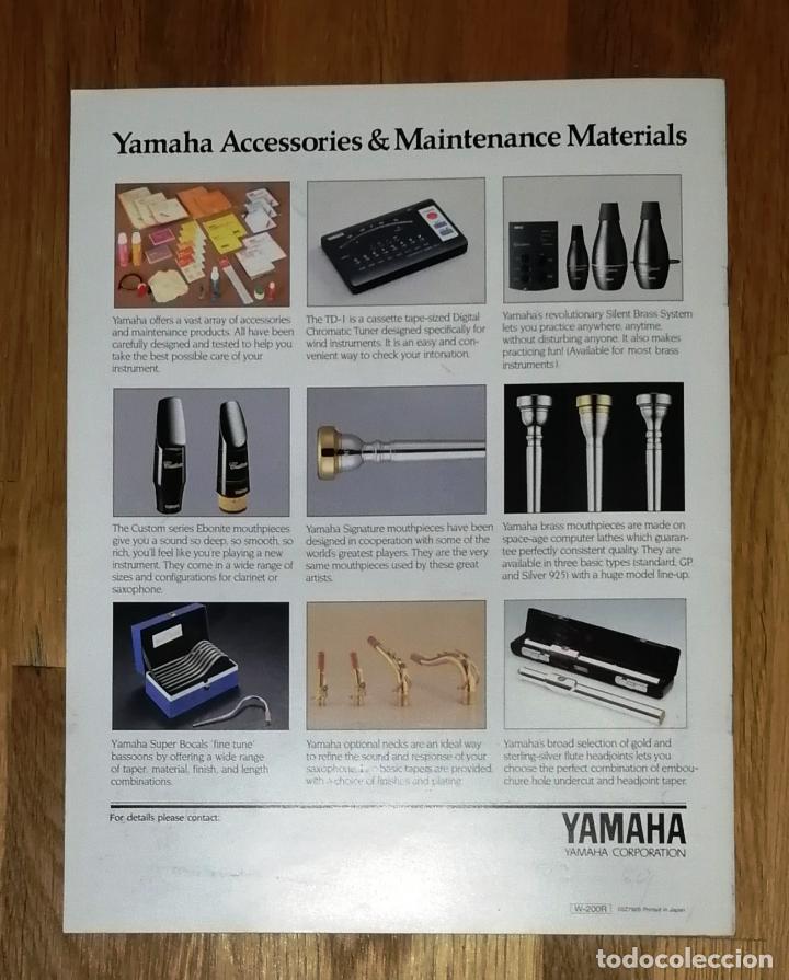 Cat&aacute;logos publicitarios: YAMAHA WIND INSTRUMENTS. CAT&Aacute;LOGO REF. W-200R - Foto 3