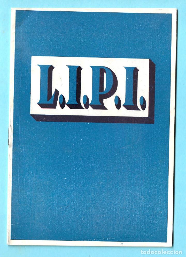 Cat&aacute;logos publicitarios: CAT&Aacute;LOGO COLORANTES Y OTROS PRODUCTOS LIPI. BARCELONA 1943 - 1953.