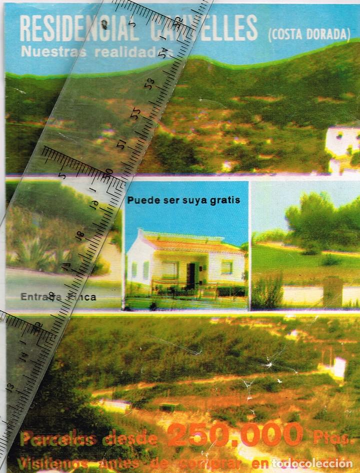Cat&aacute;logos publicitarios: 1950/60&acute;s. ca. Publicidad Residencial Canyelles (Costa Dorada) a 6 minutos de la playa CA&Ntilde;ELLAS