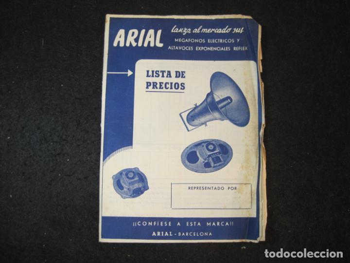 Catalogues publicitaires: ARIAL-MEGAFONOS ELECTRICOS Y ALTAVOCES-CATALOGO PUBLICIDAD-VER FOTOS-(K-3967)