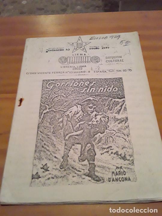 Catalogues publicitaires: LIBRERIA LIRMA.CATALOGO 43 .OTO&Ntilde;O 1987.