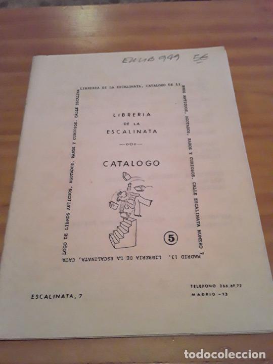 Werbekataloge: LIBRERIA DE LA ESCALINATA.CATALOGO N.5