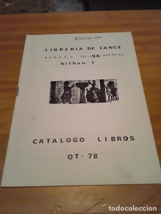 Cat&aacute;logos publicitarios: LIBRERIA DE LANCE.CATALOGO DE LIBROS..OCTUBRE 1978. - Foto 1